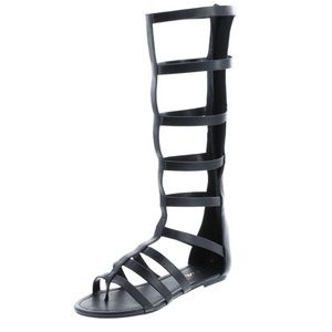 Soda Bappy black gladiator sandals, size 7.5